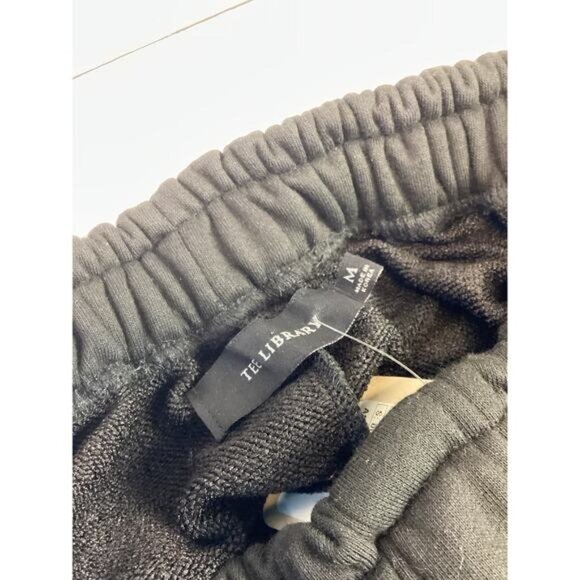 Preppy Streetwear Coquette Utility TEE LIBRARY SWEAT SHORTS BLACK MENS Medium - Picture 5 of 5